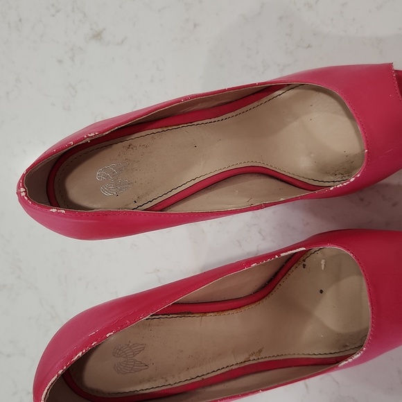 Hot Pink Platfrom Heels Size 9 - Picture 4 of 6